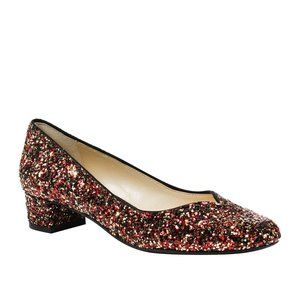 J.Renee Bambalina Block Heel Glitter Pumps shoes